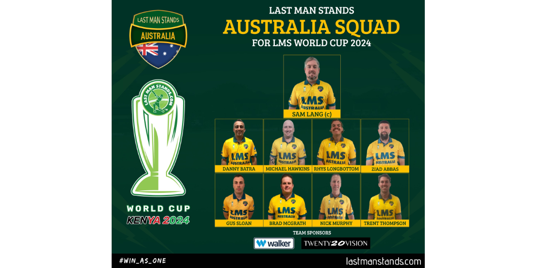 LMS World Cup Kenya 2024 - LMS Australia Team Line Up
